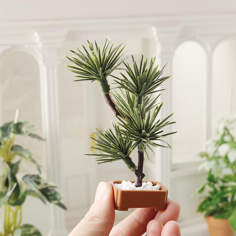 Landscape Bonsai Garden - 1Pcs 1/12 Dollhouse Simulation Pine Tree