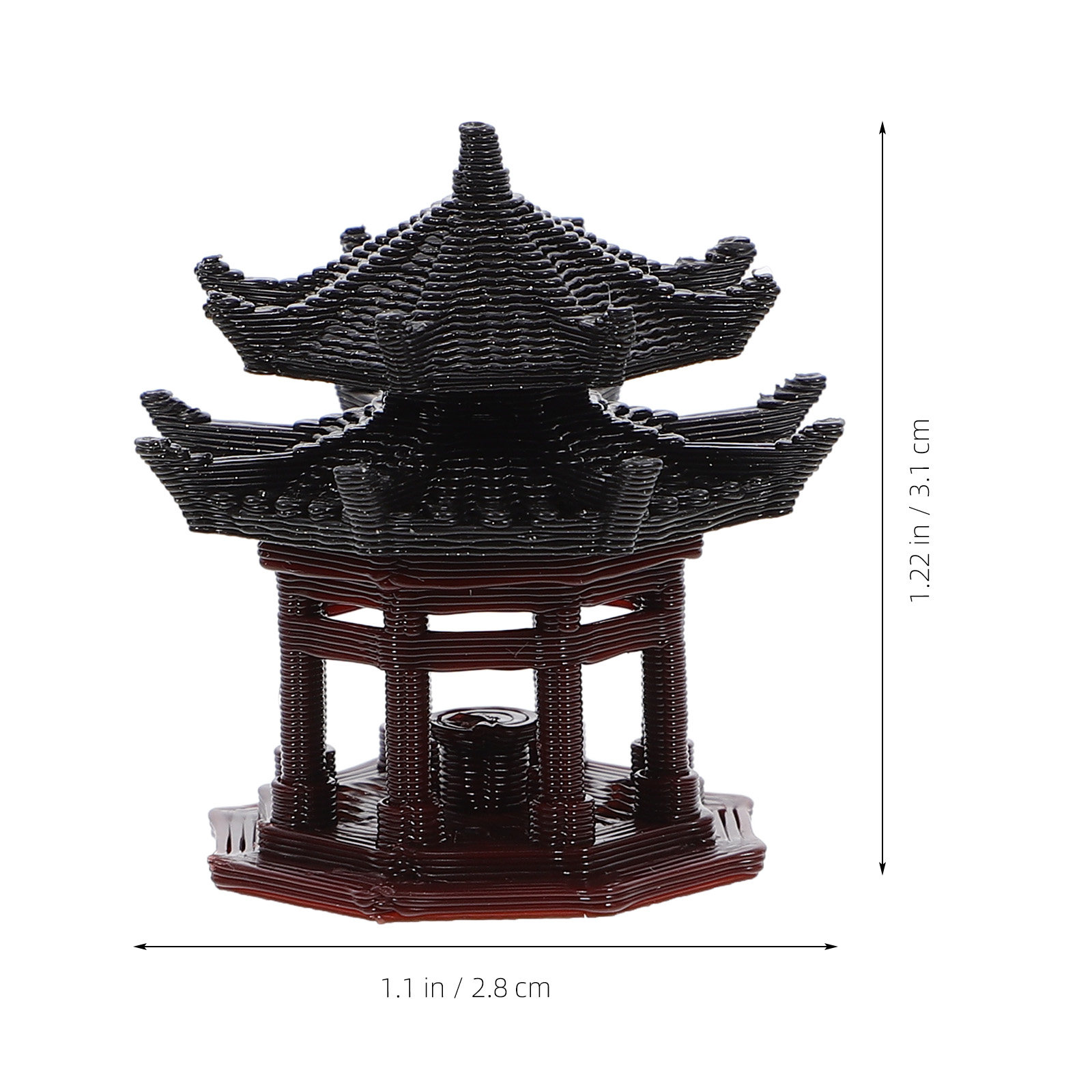 Mini Pavilion Statue Chinese S - Bonsai Garden Zen ulasan dan harga