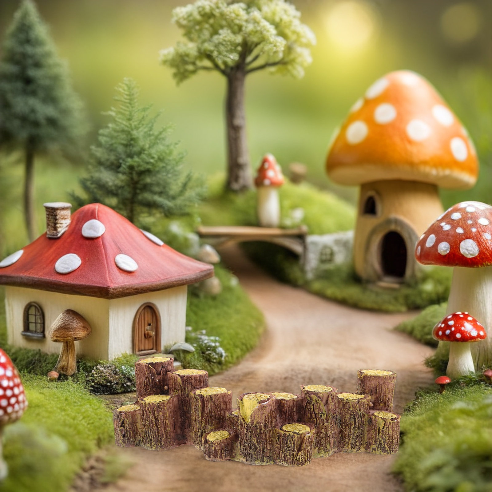 3Pcs Resin Micro Landscape Tre - Landscape Bonsai Garden ulasan dan harga