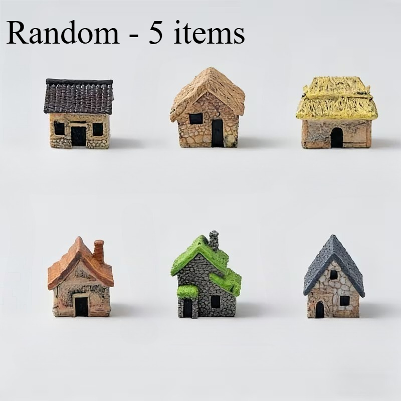 5pcs Resin Miniature Hand-Made - Landscape Bonsai Garden ulasan dan harga