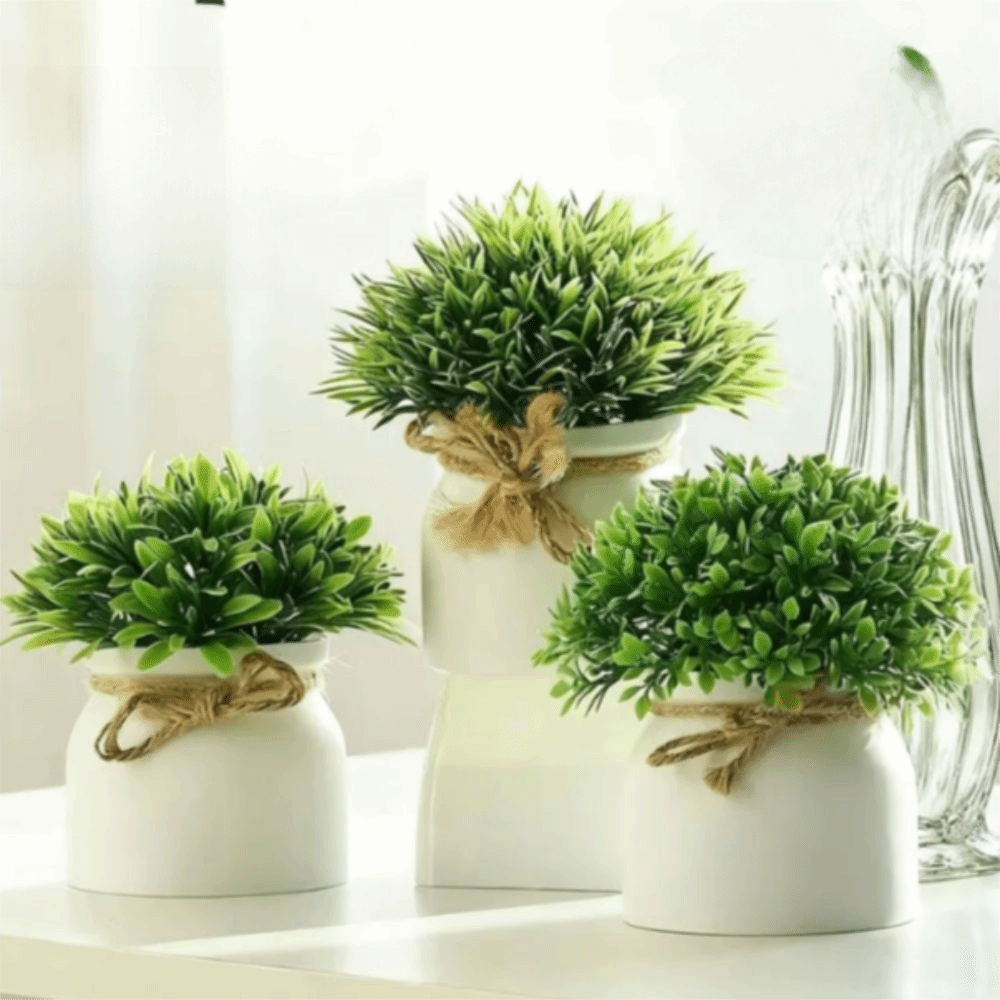with Pot Artificial Plants Out - Bonsai Garden Zen ulasan dan harga