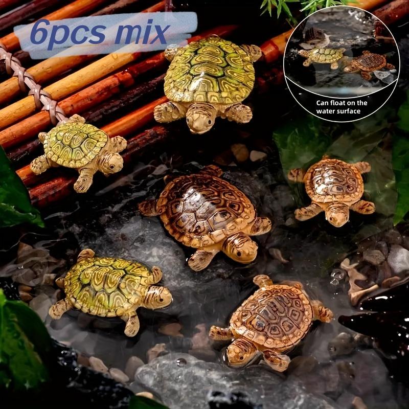 6 Mini Turtle Statues for Aqua - Landscape Bonsai Garden ulasan dan harga
