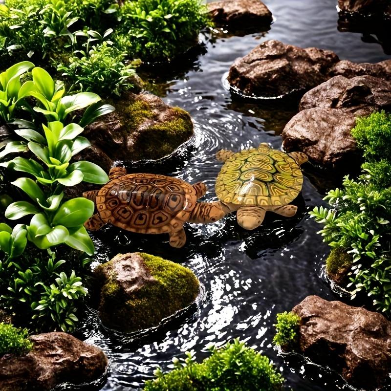 6 Mini Turtle Statues for Aqua - Landscape Bonsai Garden ulasan dan harga
