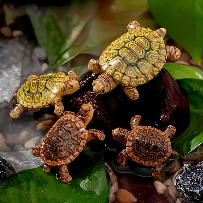 6 Mini Turtle Statues for Aqua - Landscape Bonsai Garden ulasan dan harga