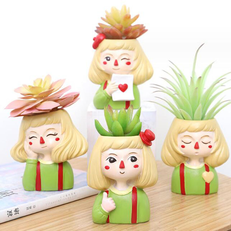 Creative Resin Cute Clown Girl - Bonsai Garden Europe ulasan dan harga
