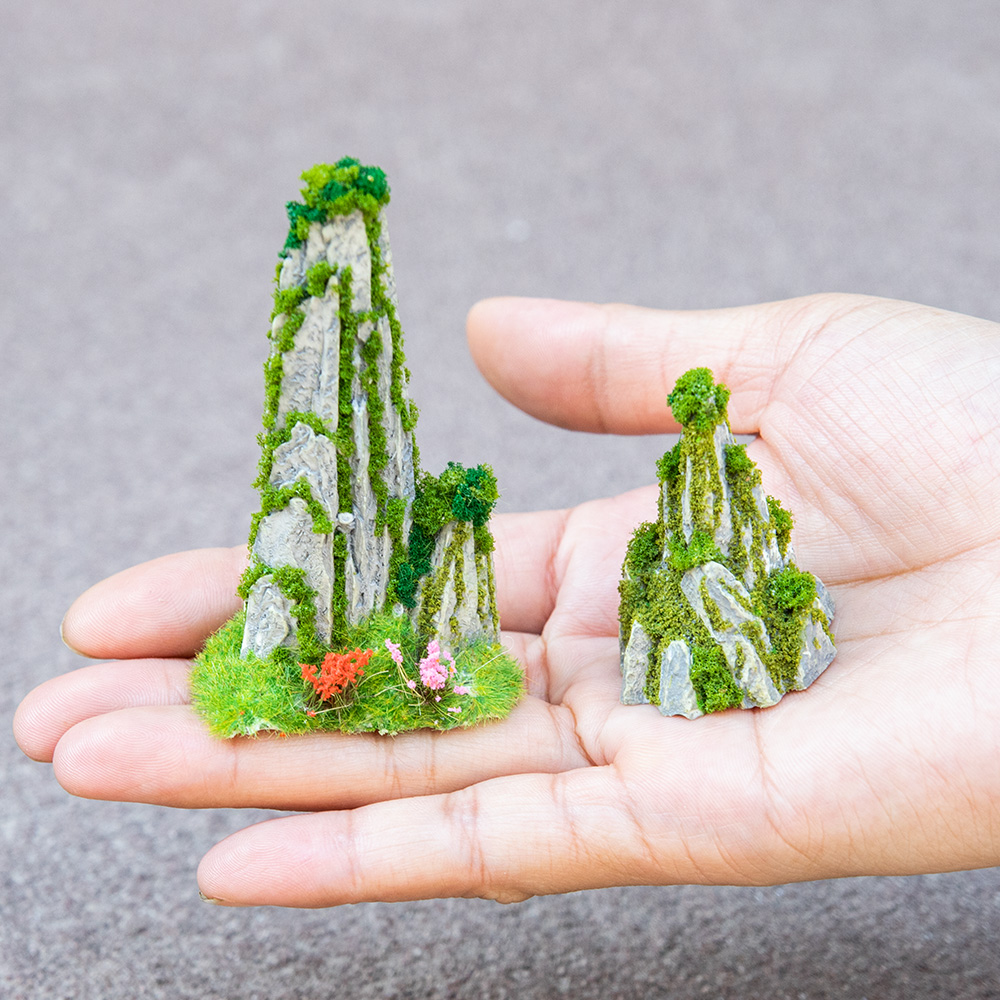 Diy Model Making Miniature Roc - Bonsai Garden Layout ulasan dan harga