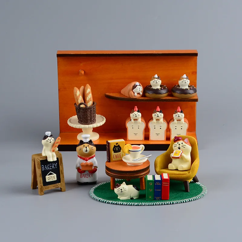 Zakka Style Cartoon Cat Bread  - Bonsai Garden In Japan ulasan dan harga