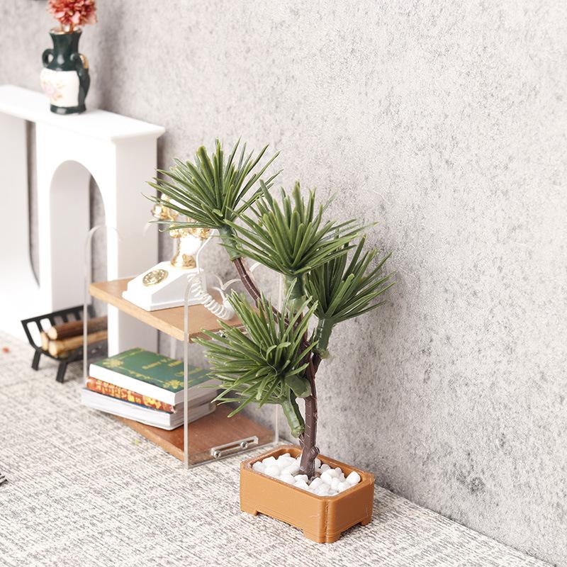 1Pcs 1/12 Dollhouse Simulation - Landscape Bonsai Garden ulasan dan harga