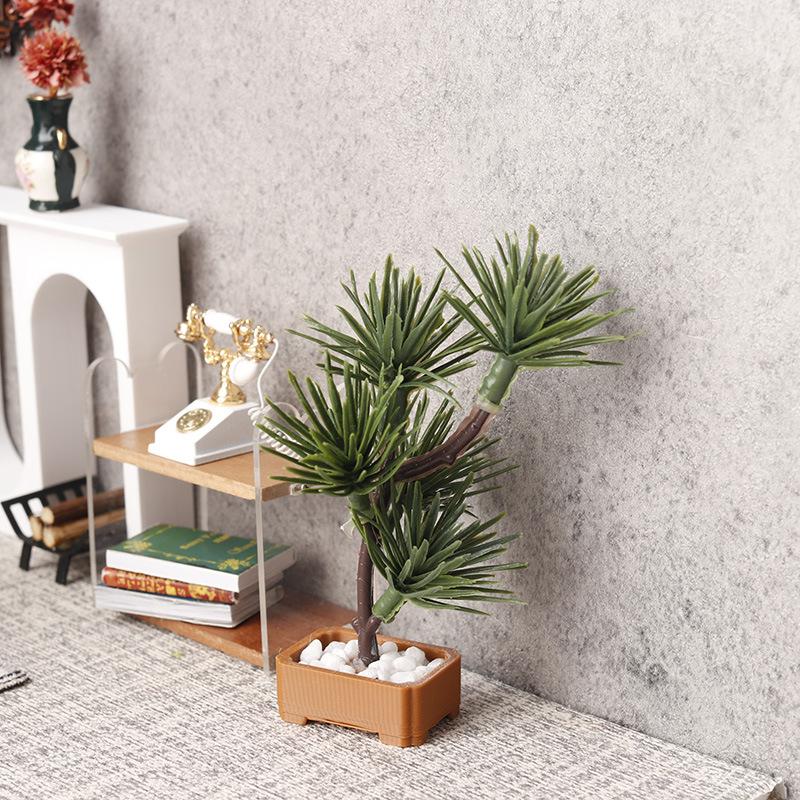 1Pcs 1/12 Dollhouse Simulation - Landscape Bonsai Garden ulasan dan harga