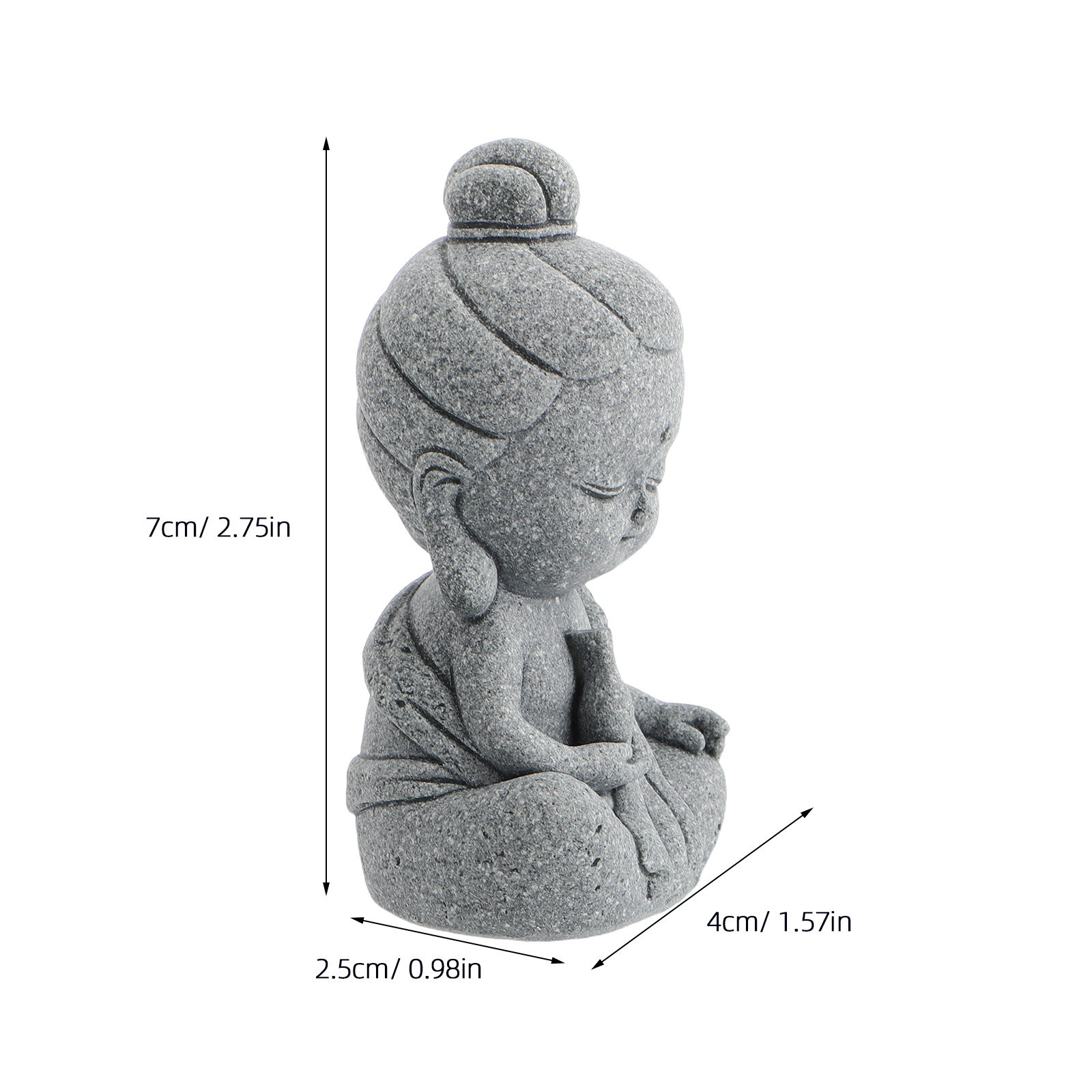 Exquisite Mini Guan Yin Stone  - Bonsai Garden Zen ulasan dan harga