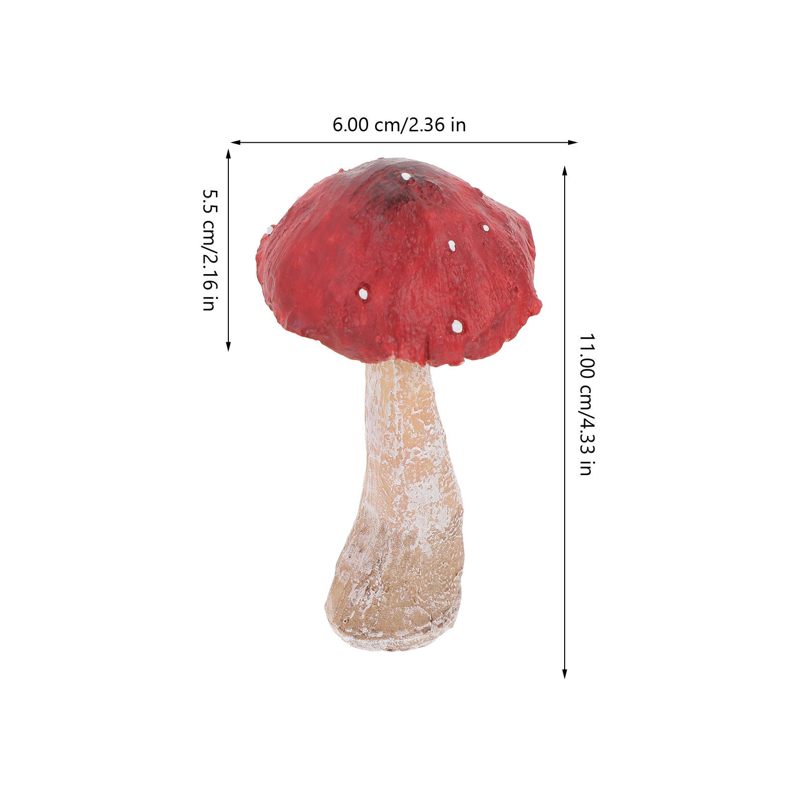 4Pcs Resin Miniature Mushroom  - Landscape Bonsai Garden ulasan dan harga