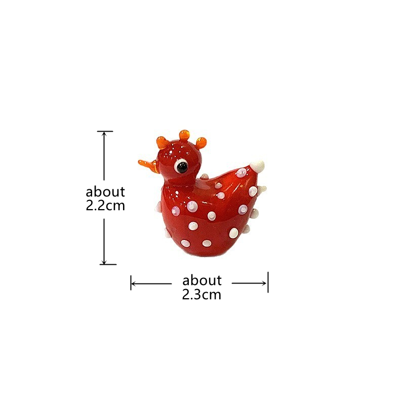 2PCS Handmade Cute Glass Chick - Bonsai Garden In Japan ulasan dan harga