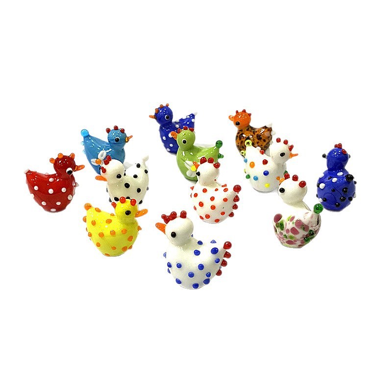 2PCS Handmade Cute Glass Chick - Bonsai Garden In Japan ulasan dan harga