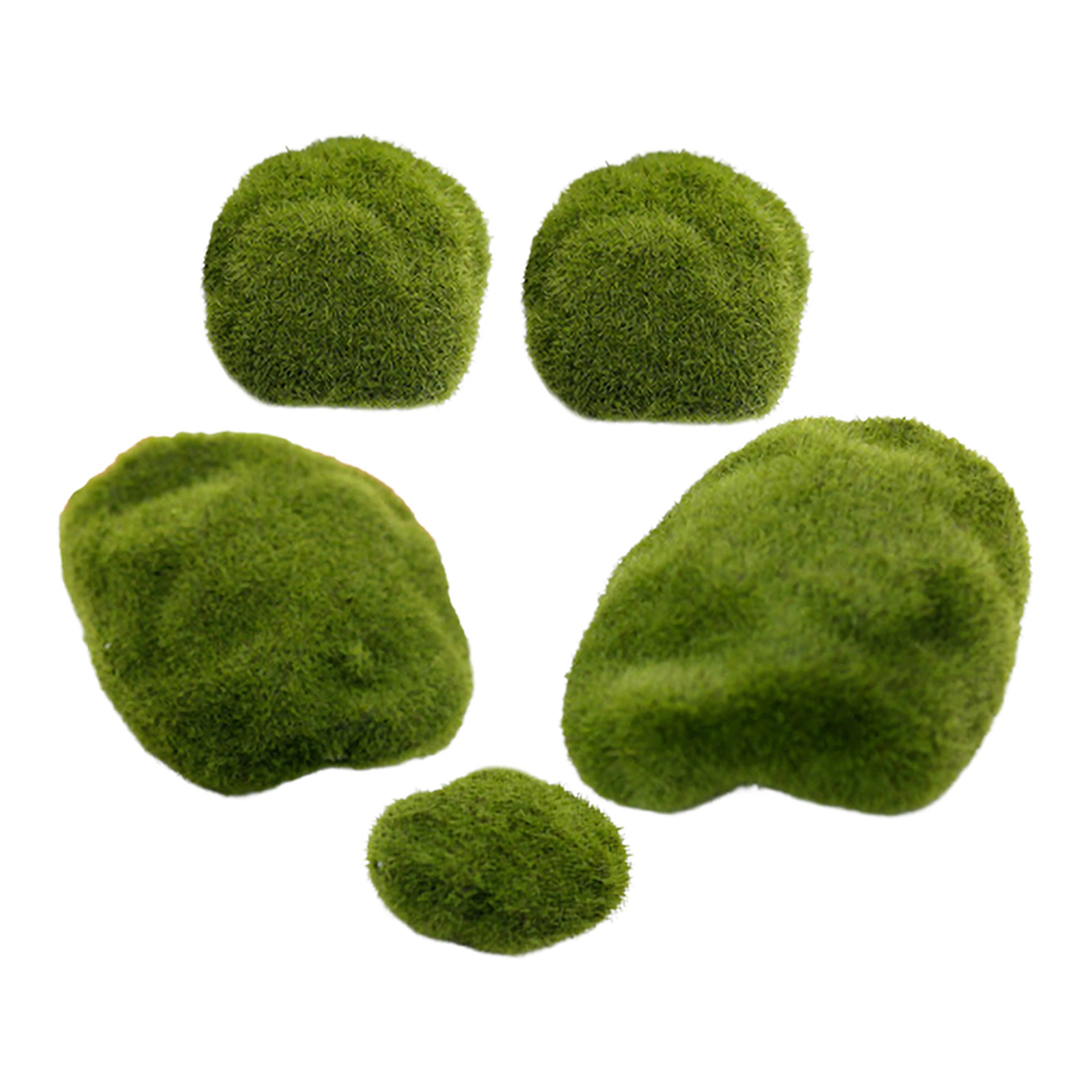 5Pcs Artificial Mossy Stones L - Bonsai Garden Layout ulasan dan harga