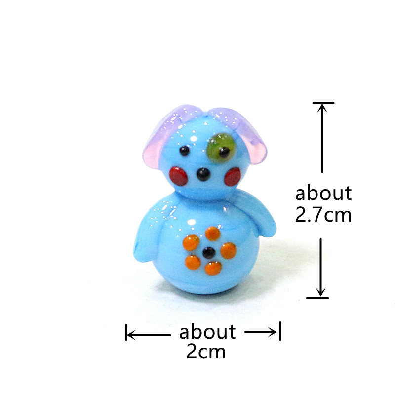 Cute Handmade Mini Glass Dog F - Bonsai Garden In Japan ulasan dan harga