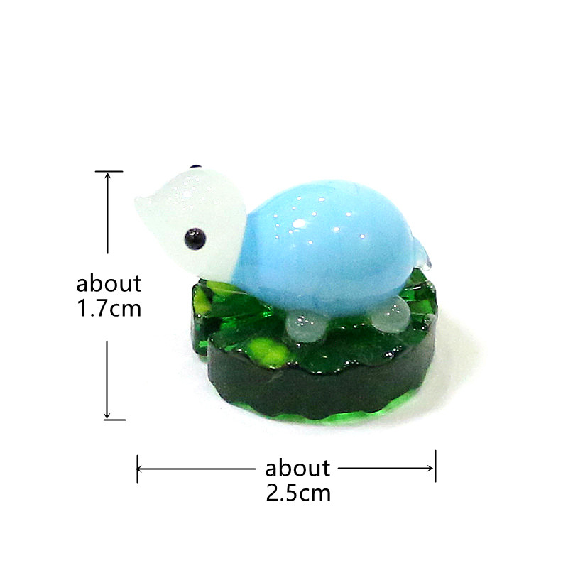 2pcs Colorful Mini Turtle Stat - Bonsai Garden In Japan ulasan dan harga