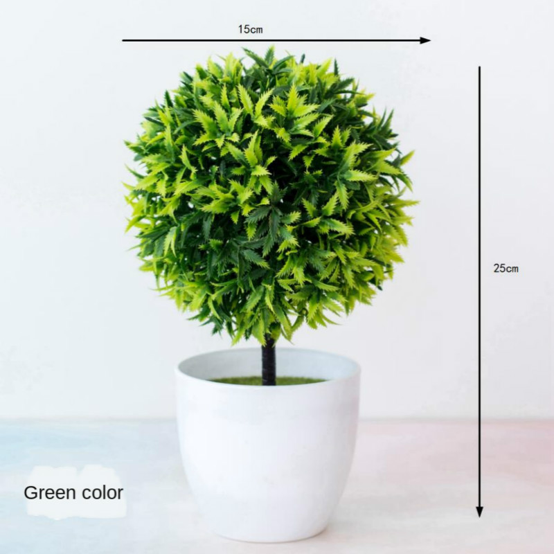 New Green Artificial Plants Bo - Bonsai Garden Zen ulasan dan harga