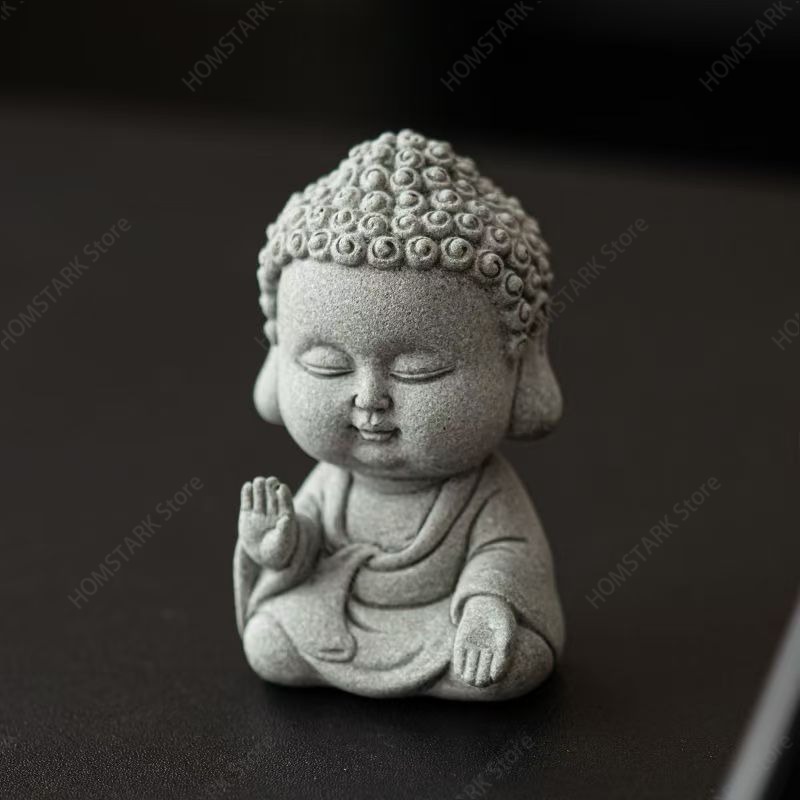 Mini Green Sandstone Buddha Fi - Bonsai Garden Layout ulasan dan harga