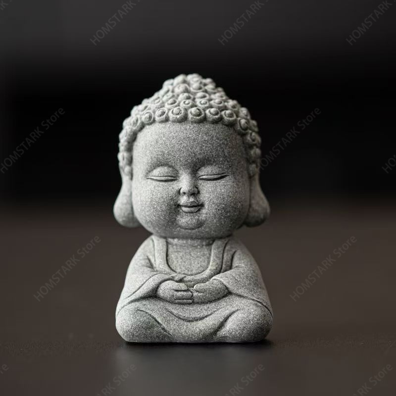 Mini Green Sandstone Buddha Fi - Bonsai Garden Layout ulasan dan harga