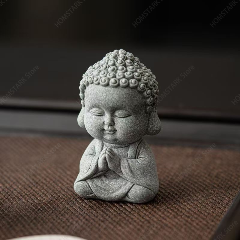 Mini Green Sandstone Buddha Fi - Bonsai Garden Layout ulasan dan harga