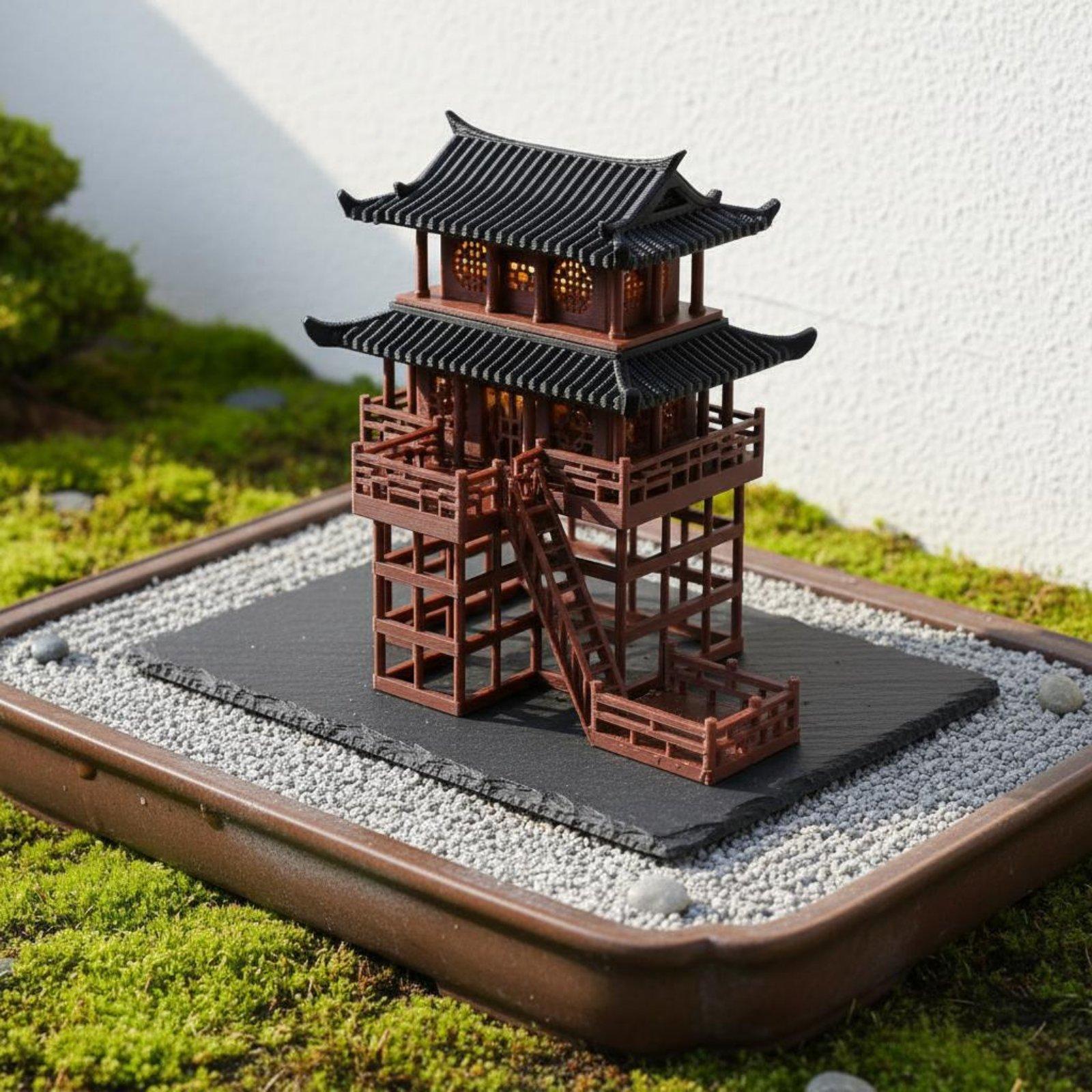 Bonsai House Tabletop Plastic  - Landscape Bonsai Garden ulasan dan harga
