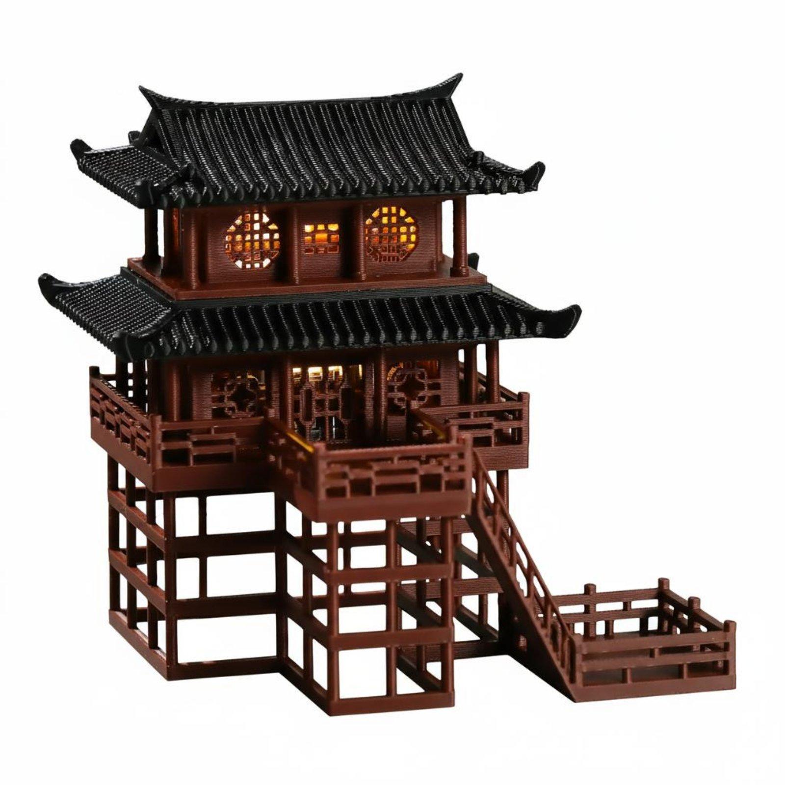 Bonsai House Tabletop Plastic  - Landscape Bonsai Garden ulasan dan harga