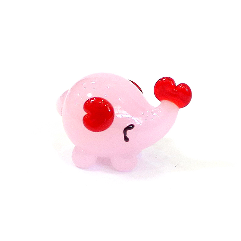 Cute Mini Glass Elephant Figur - Bonsai Garden In Japan ulasan dan harga